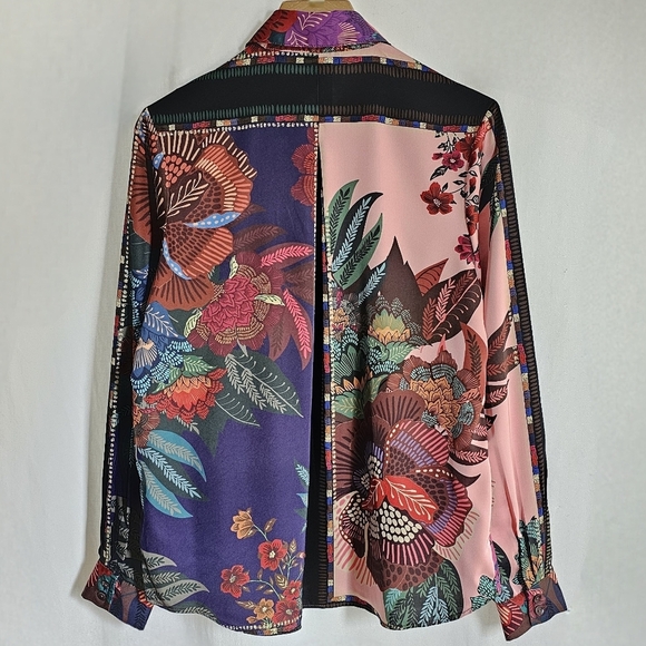 House of Harlow 1960 x Revolve Satin Floral Print Blouse - Picture 7 of 16